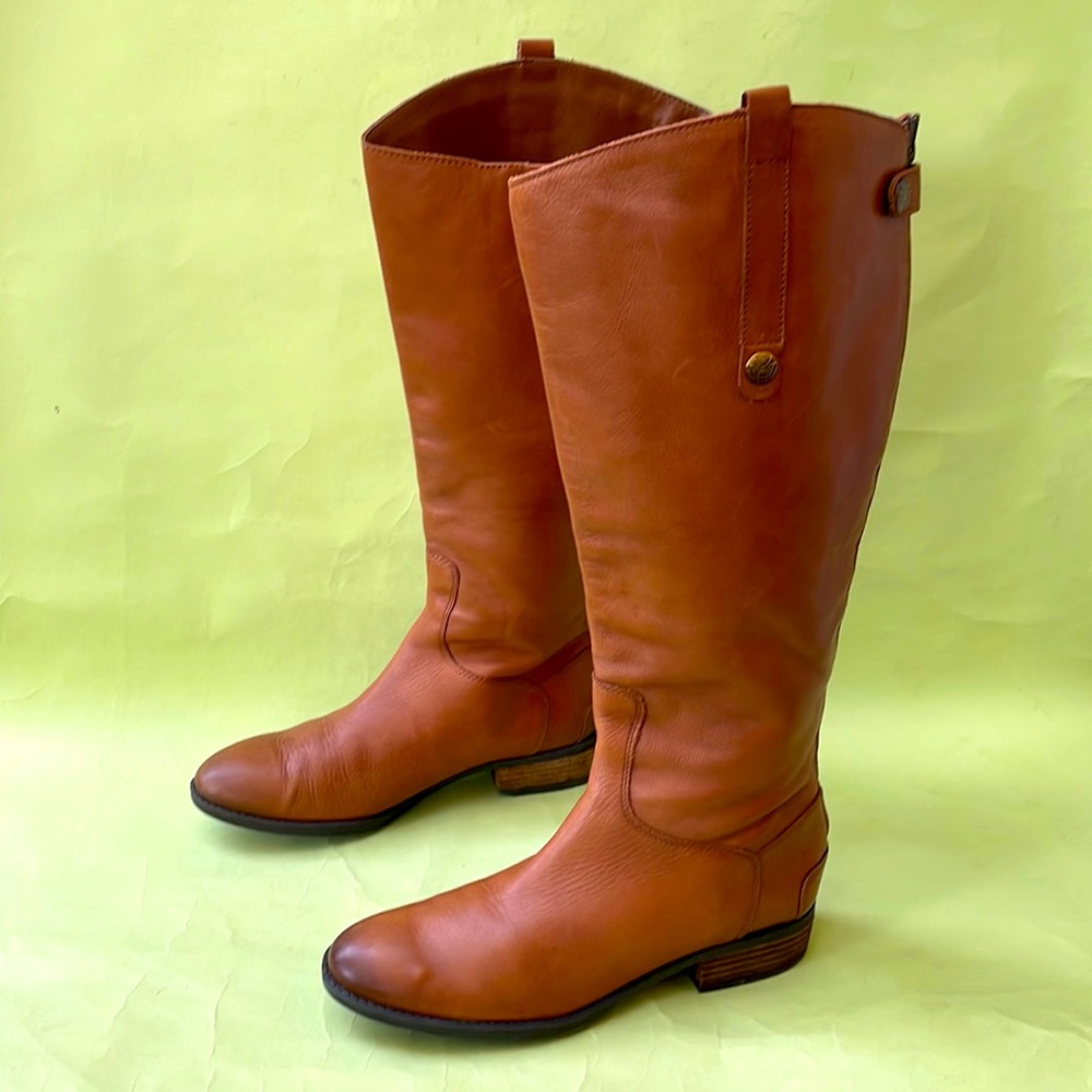 Caramel Sam Edelman leather riding boots